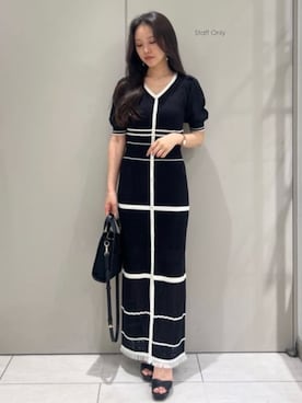 「着やせコーデ」｜riendaofficialさん（レディース・159cm）の夏コーディネート