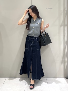 「rienda（リエンダ）のアイテム」を使った、riendaofficialさん（レディース・159cm）の春コーディネート