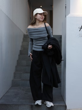 「rienda（リエンダ）のアイテム」を使った、riendaofficialさん（レディース・164cm）の冬コーディネート