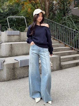 riendaofficialさん（レディース・153cm）の冬コーディネート