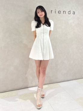 「rienda（リエンダ）のアイテム（ワンピース/ドレス）」を使った、riendaofficialさん（レディース・162cm）の春コーディネート