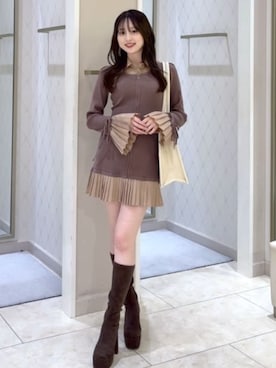 riendaofficialさん（レディース・160cm）の秋コーディネート