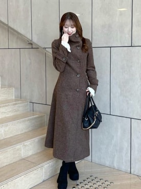 「きれいめ」｜riendaofficialさん（レディース・160cm）の冬コーディネート