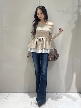 「rienda（リエンダ）のアイテム」を使った、riendaofficialさん（レディース・159cm）の秋コーディネート