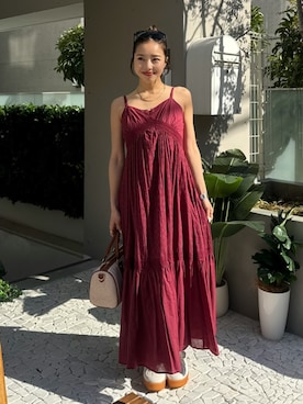 「rienda（リエンダ）のアイテム」を使った、riendaofficialさん（レディース・154cm）の春コーディネート