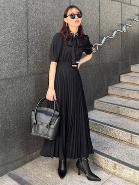 「春服デビュー宣言」｜「アイテム（シャツワンピース）」を使った、riendaofficialさん（レディース・163cm）の春コーディネート