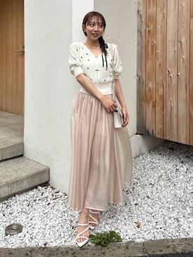 riendaofficialさん（レディース・159cm）の夏コーディネート