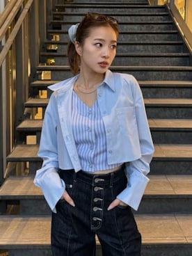 「rienda（リエンダ）のアイテム（パンツ）」を使った、riendaofficialさん（レディース・154cm）の冬コーディネート