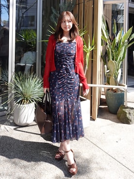 「rienda（リエンダ）のアイテム」を使った、riendaofficialさん（レディース・159cm）の春コーディネート