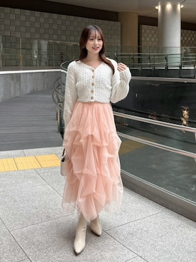 riendaofficialさん（レディース・160cm）の冬コーディネート