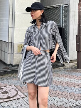 「rienda（リエンダ）のアイテム（キャップ）」を使った、riendaofficialさん（レディース・163cm）の春コーディネート