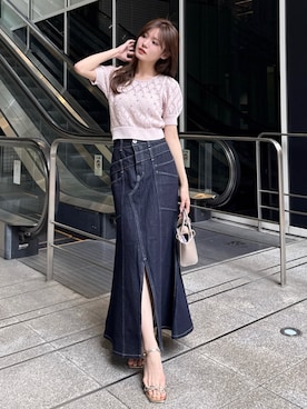 「rienda（リエンダ）のアイテム」を使った、riendaofficialさん（レディース・160cm）の春コーディネート