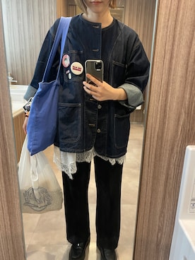 「ete（エテ）のアイテム（リング）」を使った、shさん（レディース・157cm）の春コーディネート