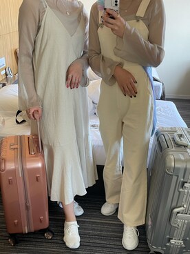 「PAGEBOY（ページボーイ）のアイテム（オールインワン・サロペット）」を使った、ぴょんさん（レディース・165cm）の秋コーディネート