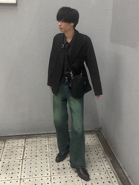 「アイテム（テーラードジャケット）」を使った、しょーだい◢ ◤さん（メンズ・173cm）の冬コーディネート