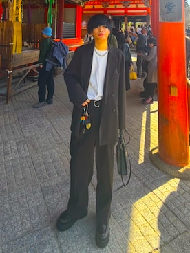 「Loose/ルース（ルース）のアイテム」を使った、しょーだい◢ ◤さん（メンズ・173cm）の夏コーディネート