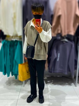 しょーだい◢ ◤さん（メンズ・172cm）の冬コーディネート