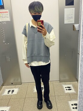 しょーだい◢ ◤さん(メンズ・172cm)の冬コーディネート