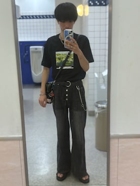 「GUCCI（グッチ）のアイテム」を使った、しょーだい◢ ◤さん（メンズ・173cm）の夏コーディネート