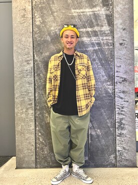 「AVIREX（アヴィレックス）のアイテム（アクセサリー）」を使った、Taiseiさん（メンズ・177cm）の秋コーディネート