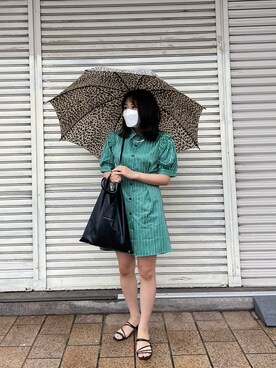 「ミニワンピ」｜harunaさん（レディース・148cm）の夏コーディネート