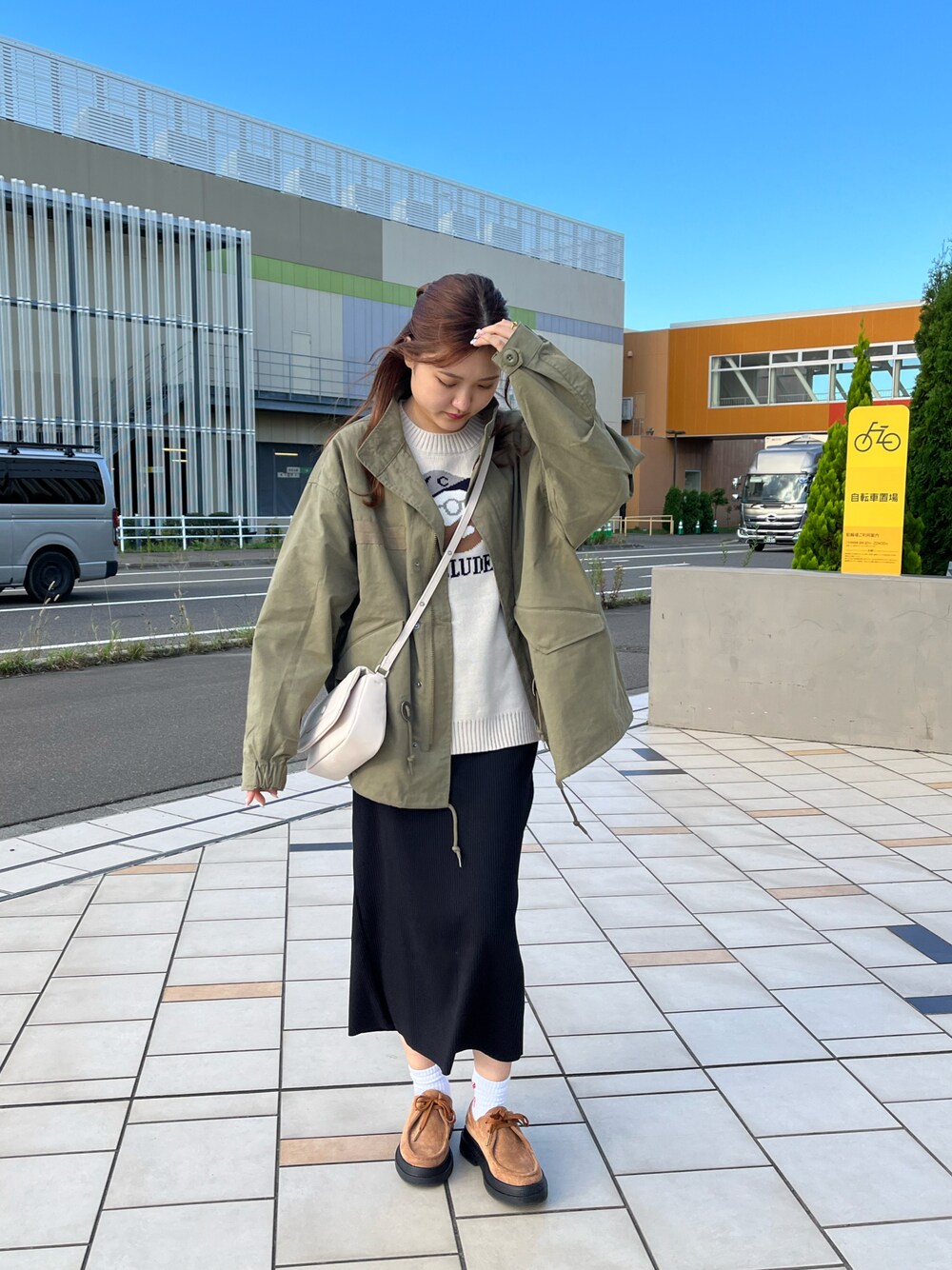 CPCM（シーピーシーエム）の「ピーチショートモッズコート
