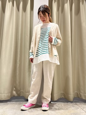 「リネン素材」｜mariさん（レディース・164cm）の春コーディネート