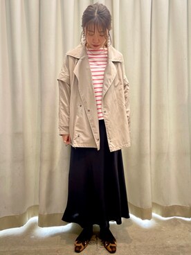 「AMERICAN HOLIC」｜「アイテム（ブルゾン）」を使った、mariさん（レディース・164cm）の冬コーディネート