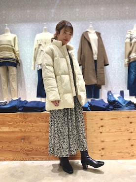「AMERICAN HOLIC（アメリカンホリック）のアイテム（その他アウター）」を使った、mariさん（レディース・164cm）の冬コーディネート