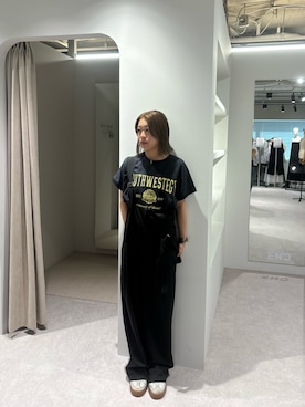 「アイテム（オールインワン・サロペット）」を使った、BONJOUR SAGANさん（レディース・158cm）の秋コーディネート