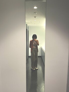 「アイテム（その他アウター、ピンク系）」を使った、かぴさん（レディース・159cm）の春コーディネート
