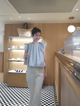 「爽やかコーデ」｜yunikaさん（レディース・170cm）の春コーディネート