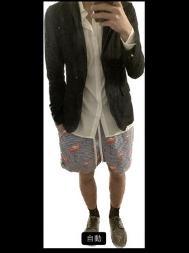 「Saint Laurent（サンローラン）のアイテム（シューズ）」を使った、tomさん（メンズ・174cm）の冬コーディネート