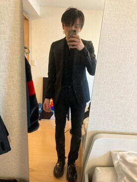 「Saint Laurent（サンローラン）のアイテム（パンツ）」を使った、tomさん（メンズ・175cm）の春コーディネート