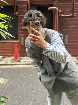 ぶちさんの（OWNDAYS | オンデーズ）を使ったコーディネート