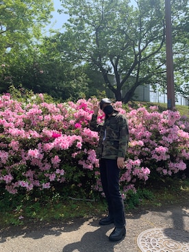 「FLOVE（フローブ）のアイテム」を使った、ポメさん（レディース・160cm）の春コーディネート