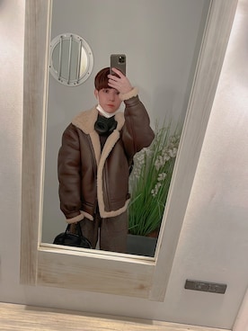 Saraさん（レディース・156cm）の冬コーディネート