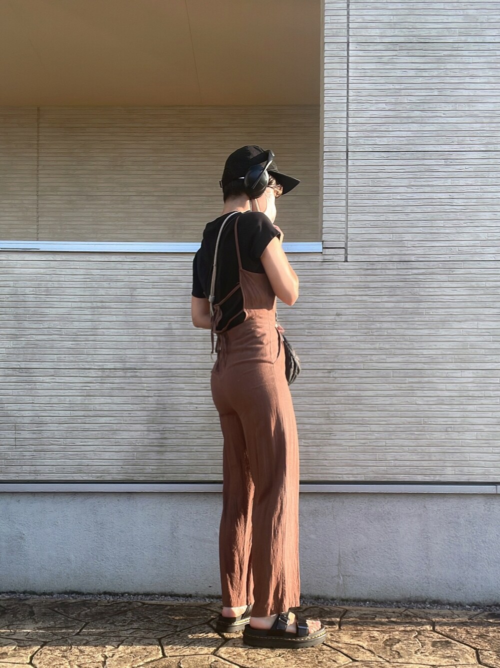 willfully ウィルフリー　サロペット　オールインワン removable shoulder ribbon all-in-one（つなぎ/オールインワン