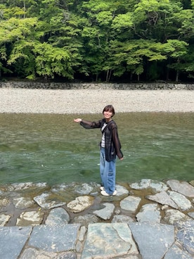 「Onitsuka Tiger（オニツカタイガー）のアイテム」を使った、Saraさん（レディース・157cm）の夏コーディネート
