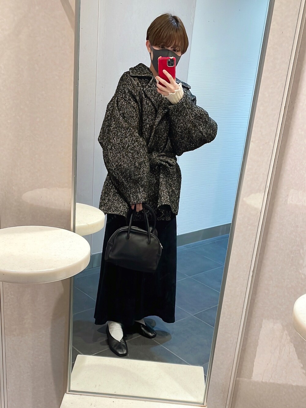 CLANE（クラネ）の「MIX LOOP TWEED BOX COAT（テーラードジャケット