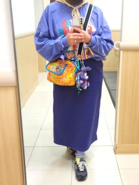 「しまむら（シマムラ）のアイテム（トップス）」を使った、mimimi🌼さん（レディース・159cm）の春コーディネート