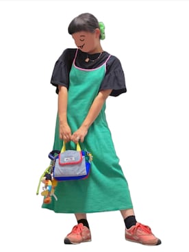 「3coins（3coins）のアイテム」を使った、mimimi🌼さん（レディース・159cm）の夏コーディネート