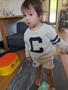 「Cherokee（-）のアイテム」を使った、史梦雅さん（キッズ・90cm）の春コーディネート