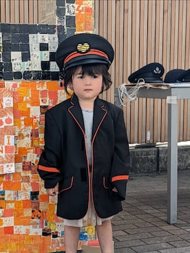 「アイテム（トップス）」を使った、史梦雅さん（キッズ・90cm）の春コーディネート