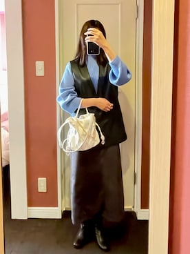 manaさん（レディース・161cm）の冬コーディネート