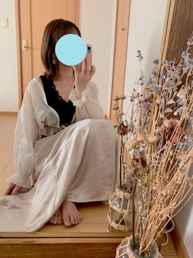 「LOWRYS FARM（ローリーズファーム）のアイテム（タンクトップ、ブラック系）」を使った、ダヨネさん（レディース・148cm）の夏コーディネート