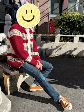 「CT70s」｜「アイテム（その他アウター）」を使った、ロックさん（メンズ・170cm）の冬コーディネート