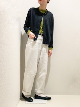 「重ね着ベストシーズン」｜「アイテム（パンプス）」を使った、智さん（レディース・163cm）の秋コーディネート