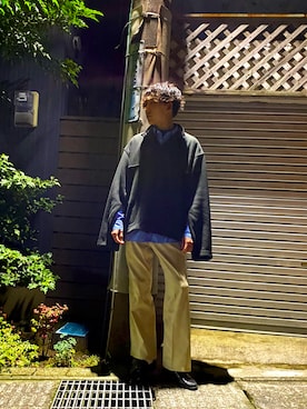 「stein（シュタイン）のアイテム（その他トップス）」を使った、ぺひさん（メンズ・178cm）の冬コーディネート