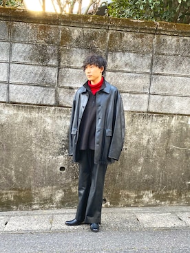 「stein（シュタイン）のアイテム（その他トップス）」を使った、ぺひさん（メンズ・178cm）の冬コーディネート